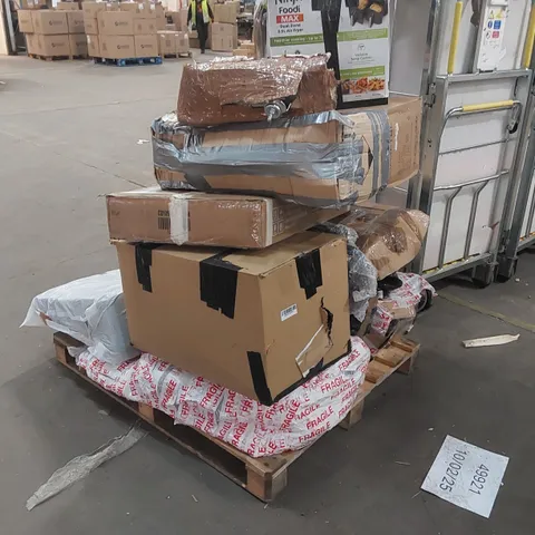 PALLET OF ASSORTED CONSUMER PRODUCTS/FURNITURE PARTS 