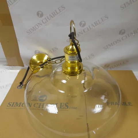 JOHN LEWIS ANTIQUE BRASS FINISH CLYDE CEILING LIGHT