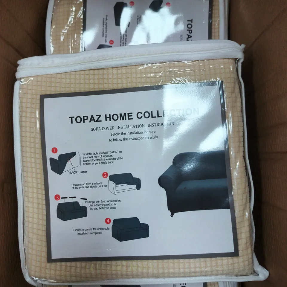5 X TOPAZ HOME COLLECTION THREE SEATER SOFA COVER