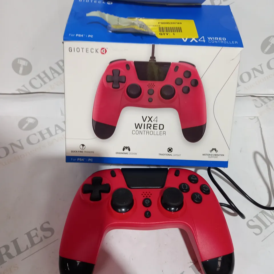 BOXED RED PLAYSTATION VX4 WIRED CONTROLLER