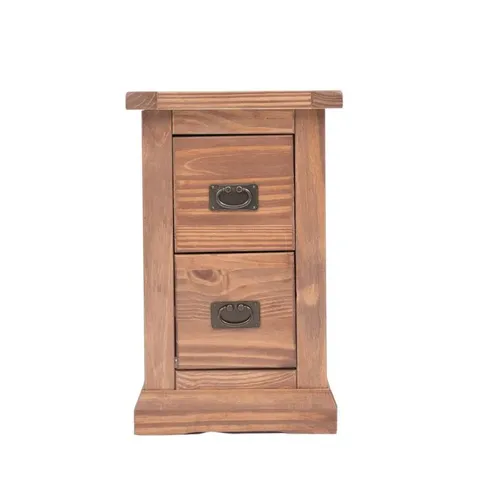 BOXED PHARSALIA 2 DRAWER BEDSIDE TABLE