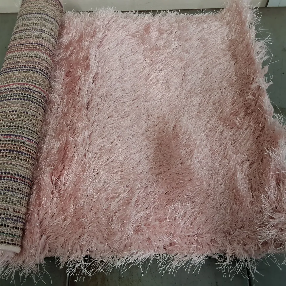 BRAND NEW PACO GLAMOUR RUG IN ROSE - 60X100CM