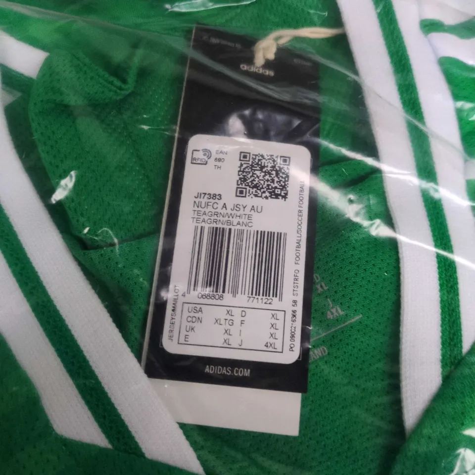 ADIDAS NEWCASTLE UNITED FC WAY JERSEY IN GREEN SIZE UK XL