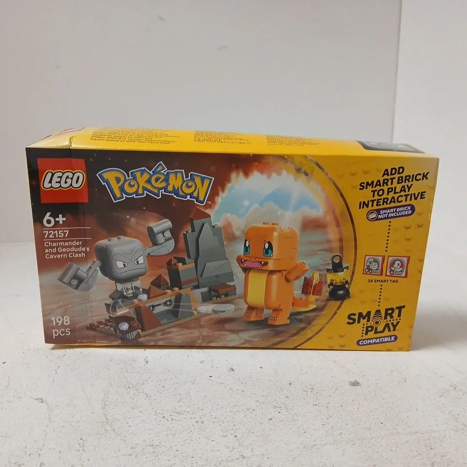 BOXED LEGO POKEMON CHARMANDER AND GEODUDE CAVERN CLASH - 72157
