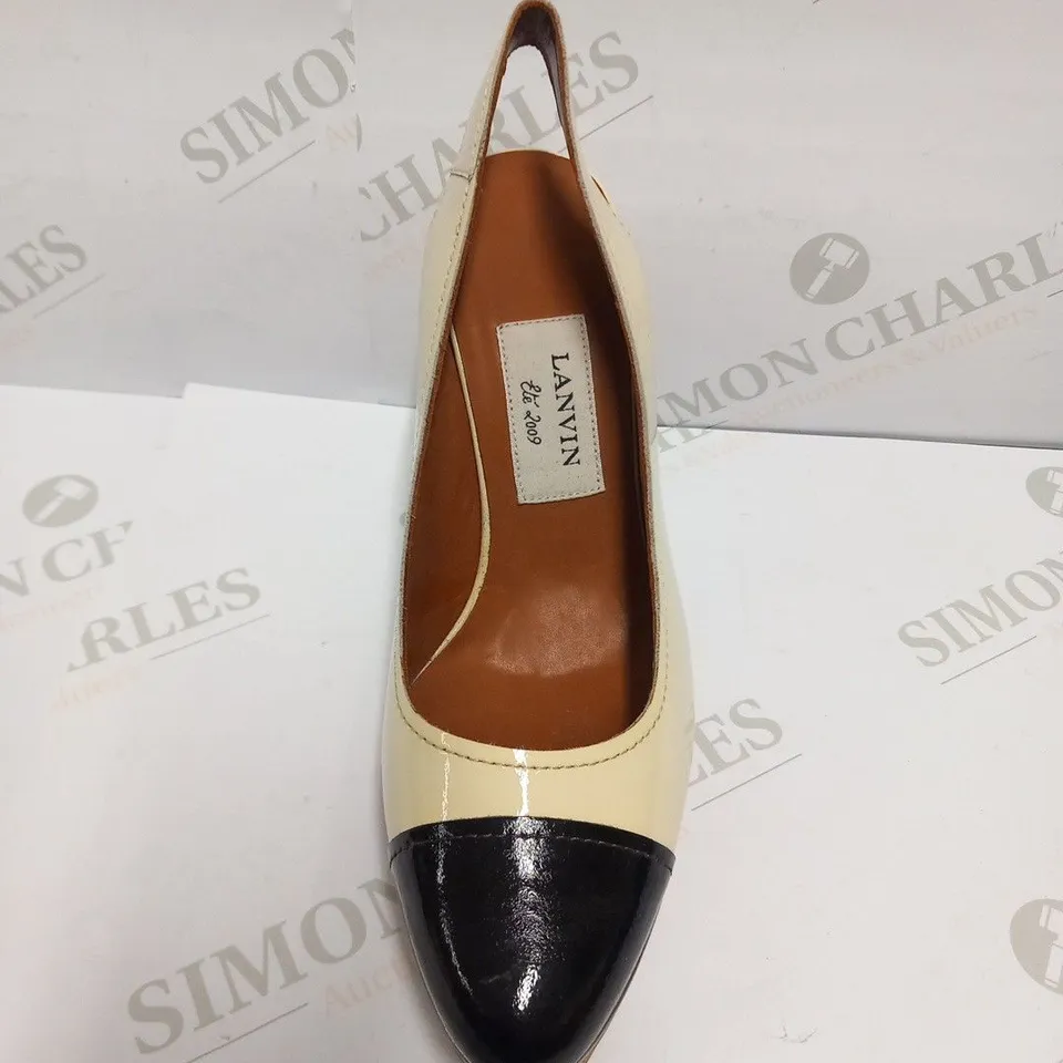 LANVIN BEIGE HEELS SIZE 37.5