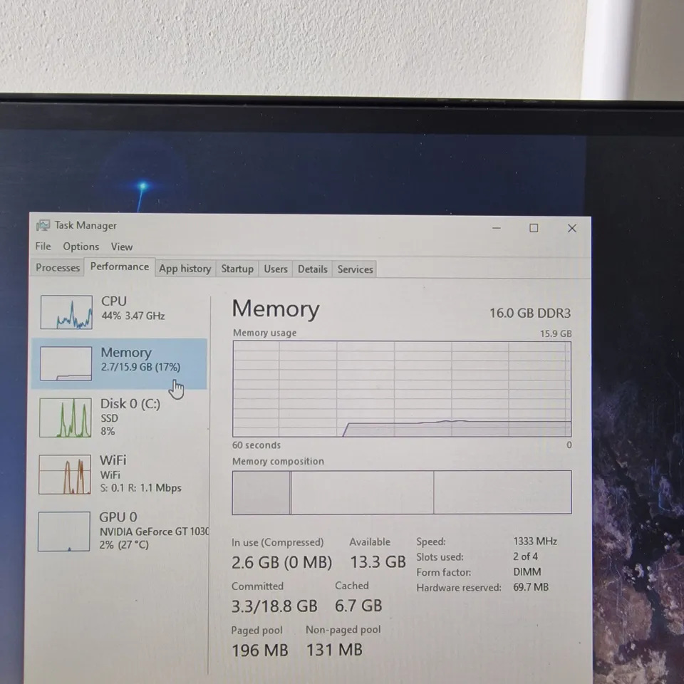 CUSTOM BUILT CIT 7 DESKTOP PC, INTEL CORE I7-2600 CPU, 16GB DDR3 RAM, 256GB SSD, GT1030 GPU