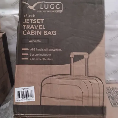 BOXED LUGG TRAVEL CABIN BAG GUNMETAL