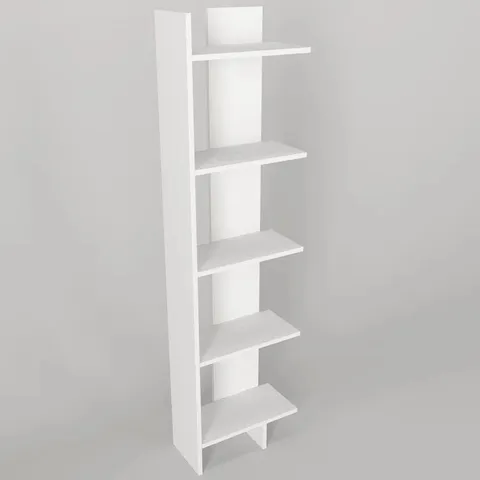 BOXED ULIBARRI 170 BY 45CM STANDARD BOOKCASE WHITE