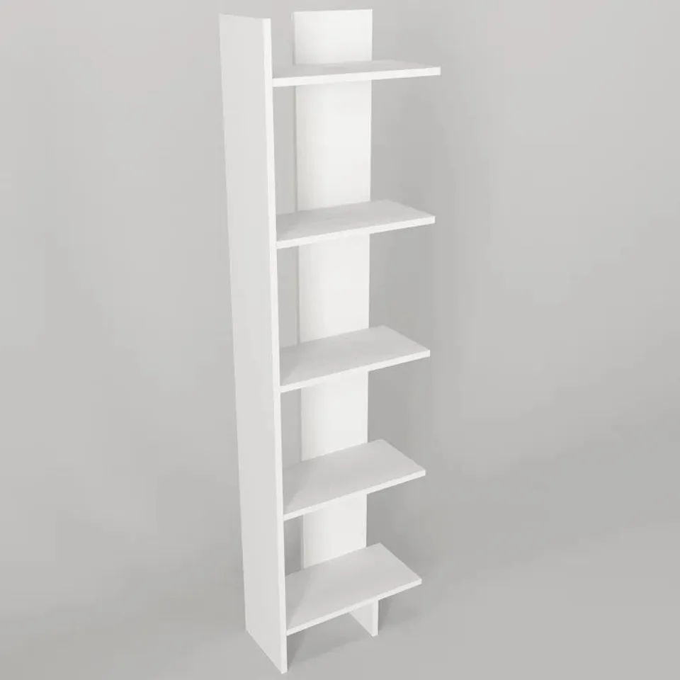 BOXED ULIBARRI 170 BY 45CM STANDARD BOOKCASE WHITE