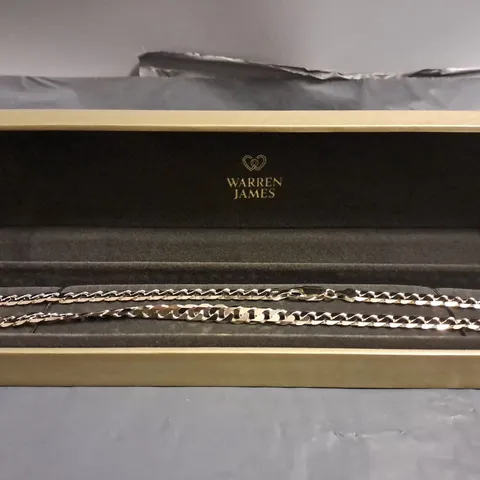 BOXED WARREN JAMES SILVER 925 CHAIN