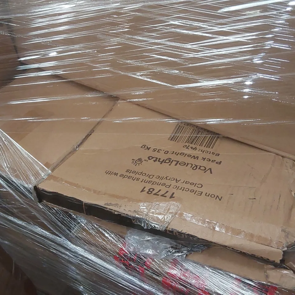 PALLET CONTAINING A LARGE QUANTITY OF ASSORTED LIGHTING PRODUCTS