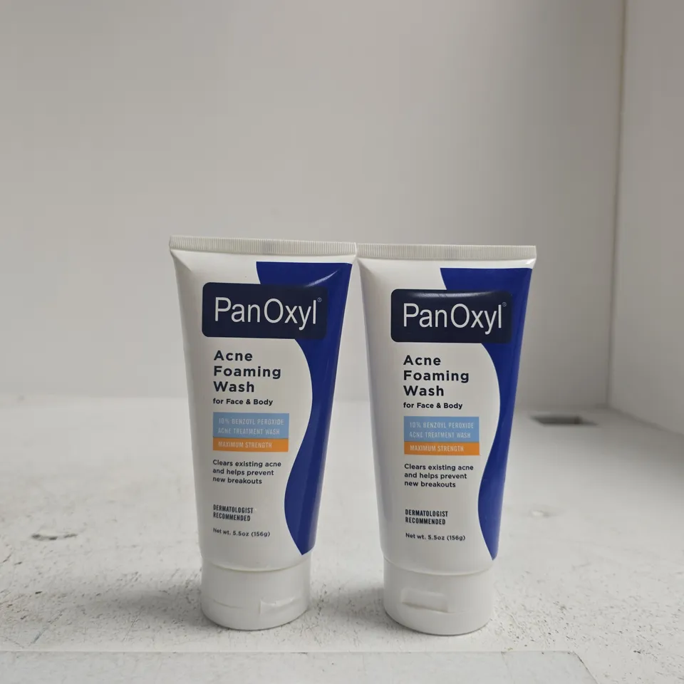 PANOXYL ACNE FOAMING WASH FOR FACE & BODY – 2 X 156G (5.5 OZ)