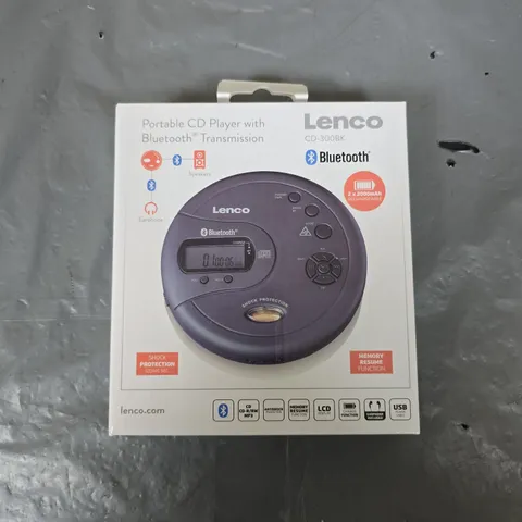 LENCO CD-300BK PORTABLE CD PLAYER WITH BLUETOOTH – BOXED