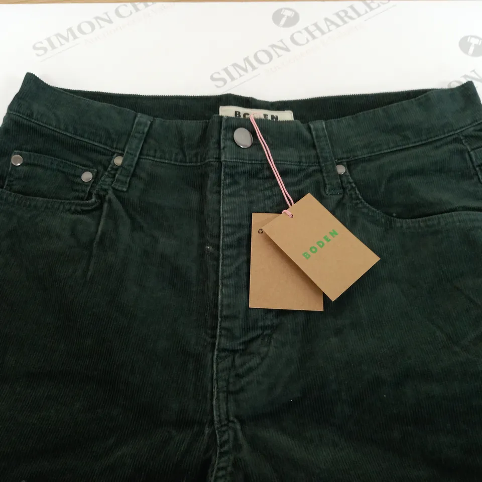 BODEN GREEN CORD TROUSERS - UK 12R