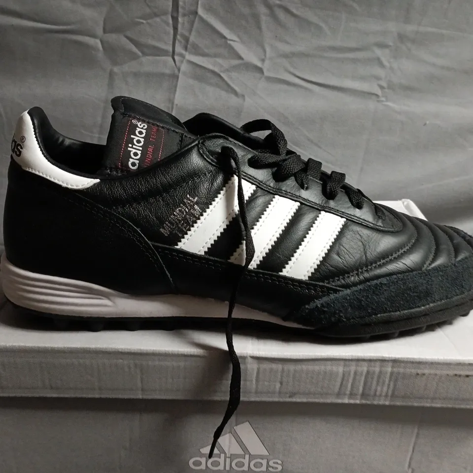 BOXED PAIR OF ADIDAS MUDIAL TEAM TF TRAINERS - UK SIZE 11