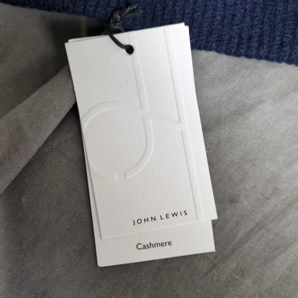 JOHN LEWIS CASHMERE NAVY SCARF