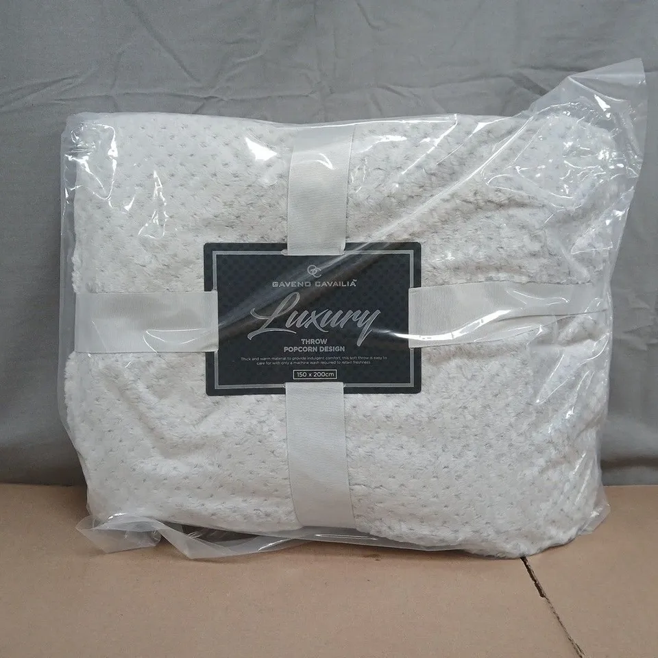 GAVENO CAVAILIA LUXURY THROW – POPCORN DESIGN, 150 X 200 CM