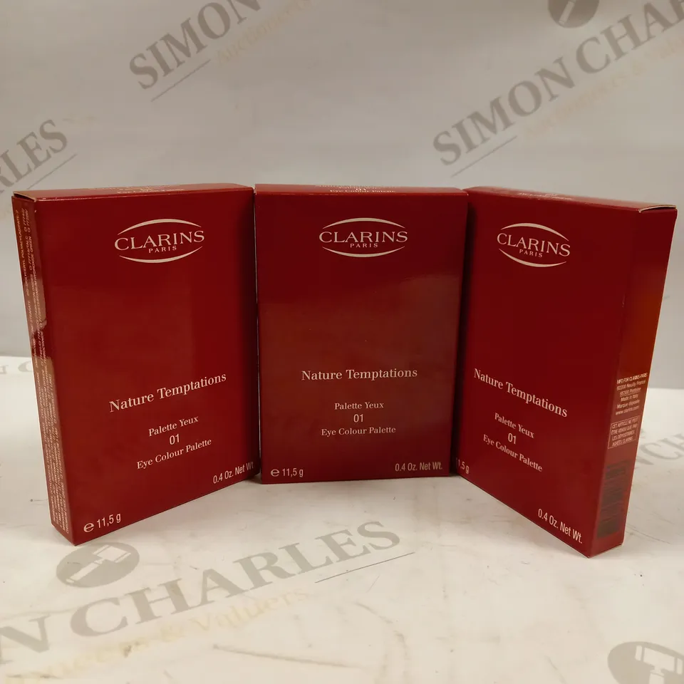 LOT OF APROX 12 CLARINS PARIS EYE COLOUR PALETTE ASSORTED SHADES