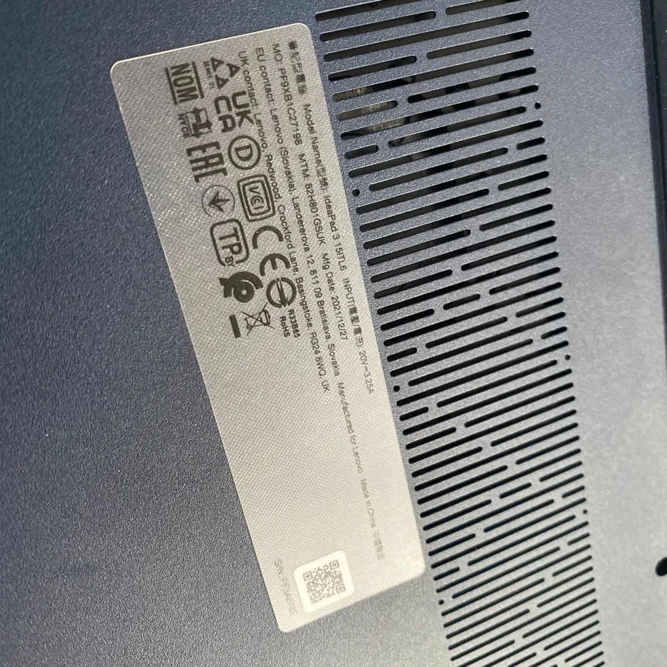 BOXED LENOVO INTEL I3-111564 LAPTOP