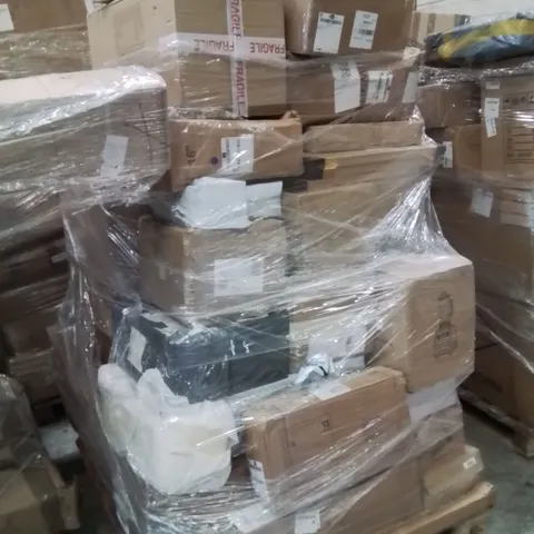 PALLET OF ASSORTED HOUSEHOLD GOODS AND PRODUCTS TO INCLUDE;BALANCE BIKE,BLENDER,STOOL STOPPER