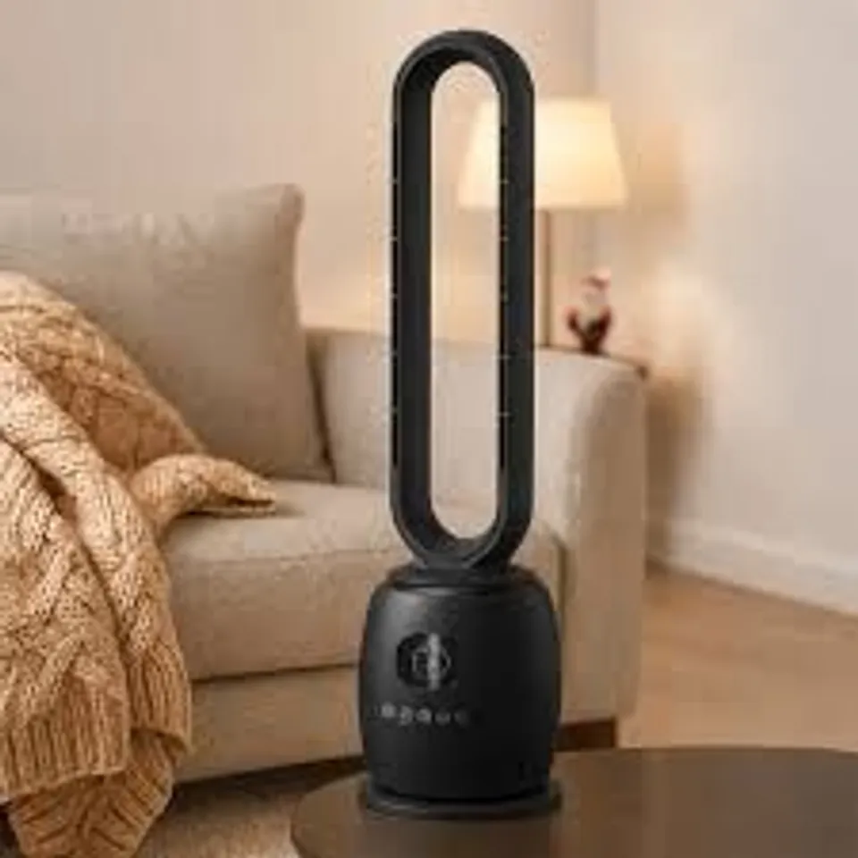 BOXED JACK STONEHOUSE BLADELESS OSCILLATING HOT & COOL FAN WITH REMOTE CONTROL 2000W - BLACK
