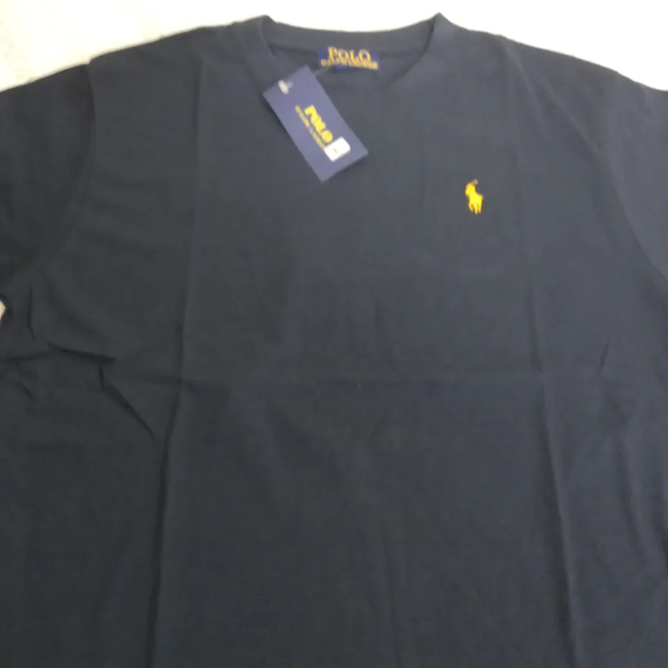 RALPH LAUREN POLO LOGO TSHIRT NAVY BLUE-LARGE