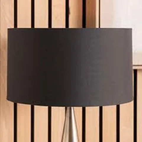 BOXED PACIFIC LIGHTING HARRY 35CM BLACK DRUM SHADE
