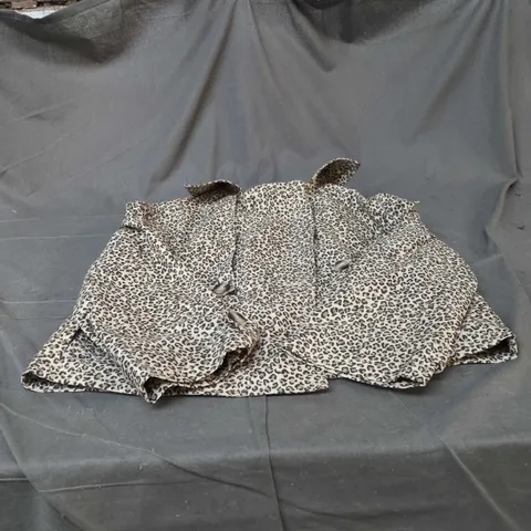 CORTEFIEL WOMEN LEOPARD PRINT LINED COAT – UK 8 (EUR S)