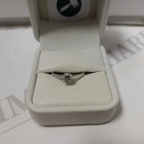 CELIA CREATED BRILLIANCE 9CT WHITE GOLD 0.50CT LAB GROWN DIAMOND SOLITAIRE RING - NO BOX INCLUDED