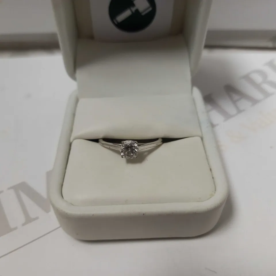 CELIA CREATED BRILLIANCE 9CT WHITE GOLD 0.50CT LAB GROWN DIAMOND SOLITAIRE RING - NO BOX INCLUDED RRP £799