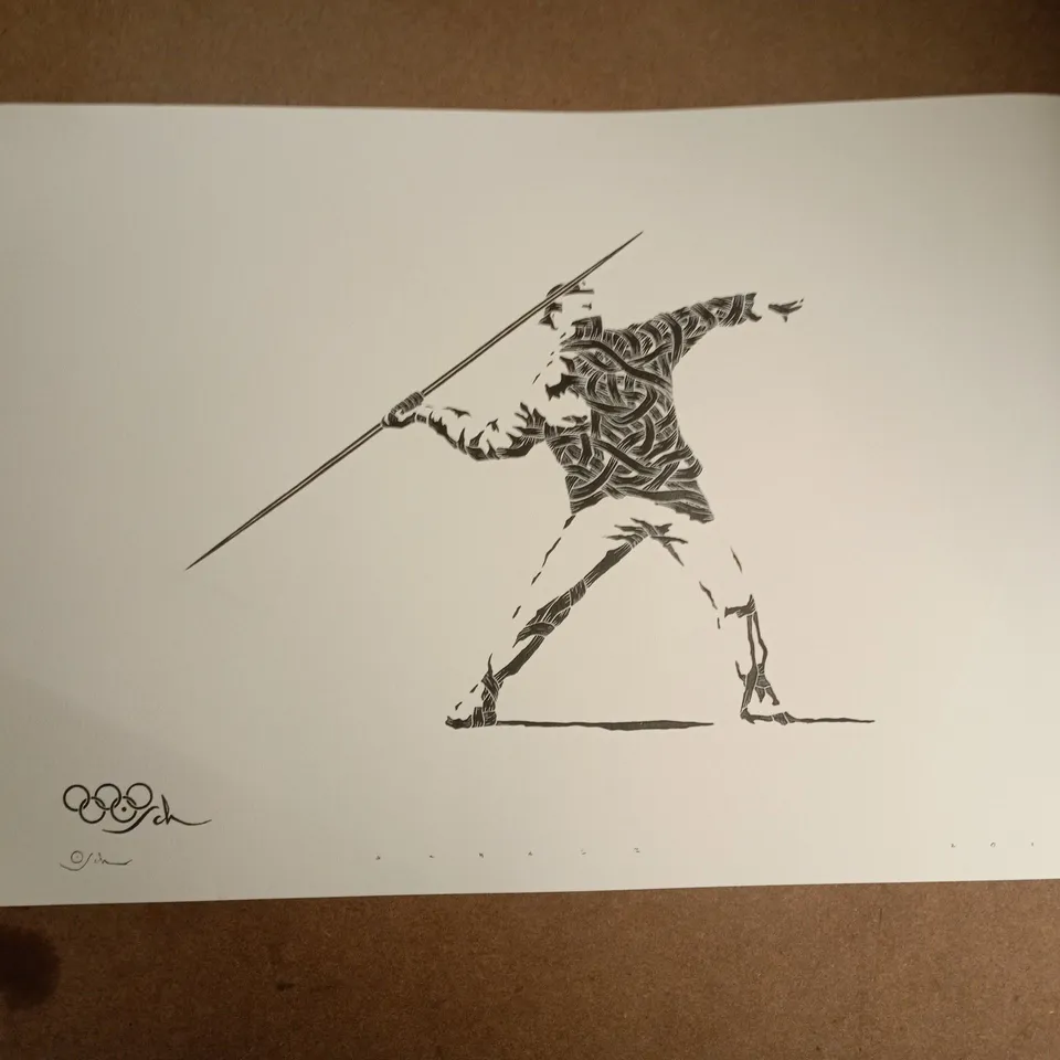 OTTO SCHADE HOMAGE TO BANKSY (THE THROWER) ART PRINT