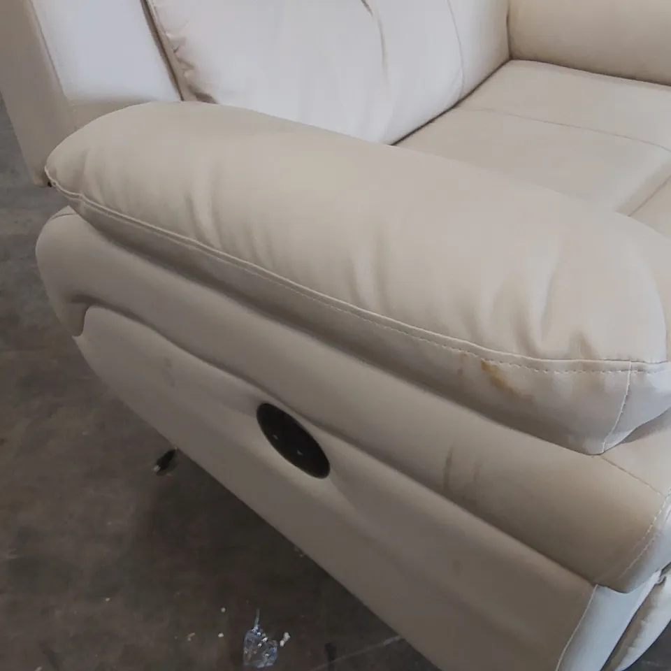 QUALITY DESIGNER FAUX LEATHER ELECTRIC RECLINING ARMCHAIR