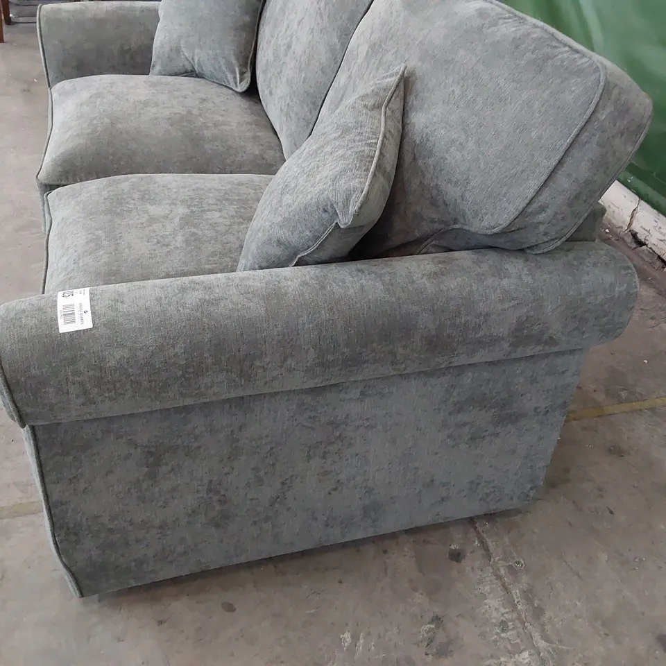 DESIGNER METAL ACTION BEDSETTEE GREY FABRIC 