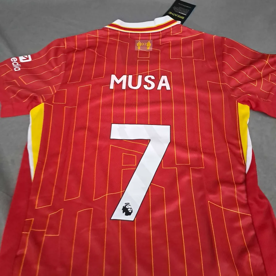 LIVERPOOL FC HOME KIT WITH MUSA 7 SIZE 24