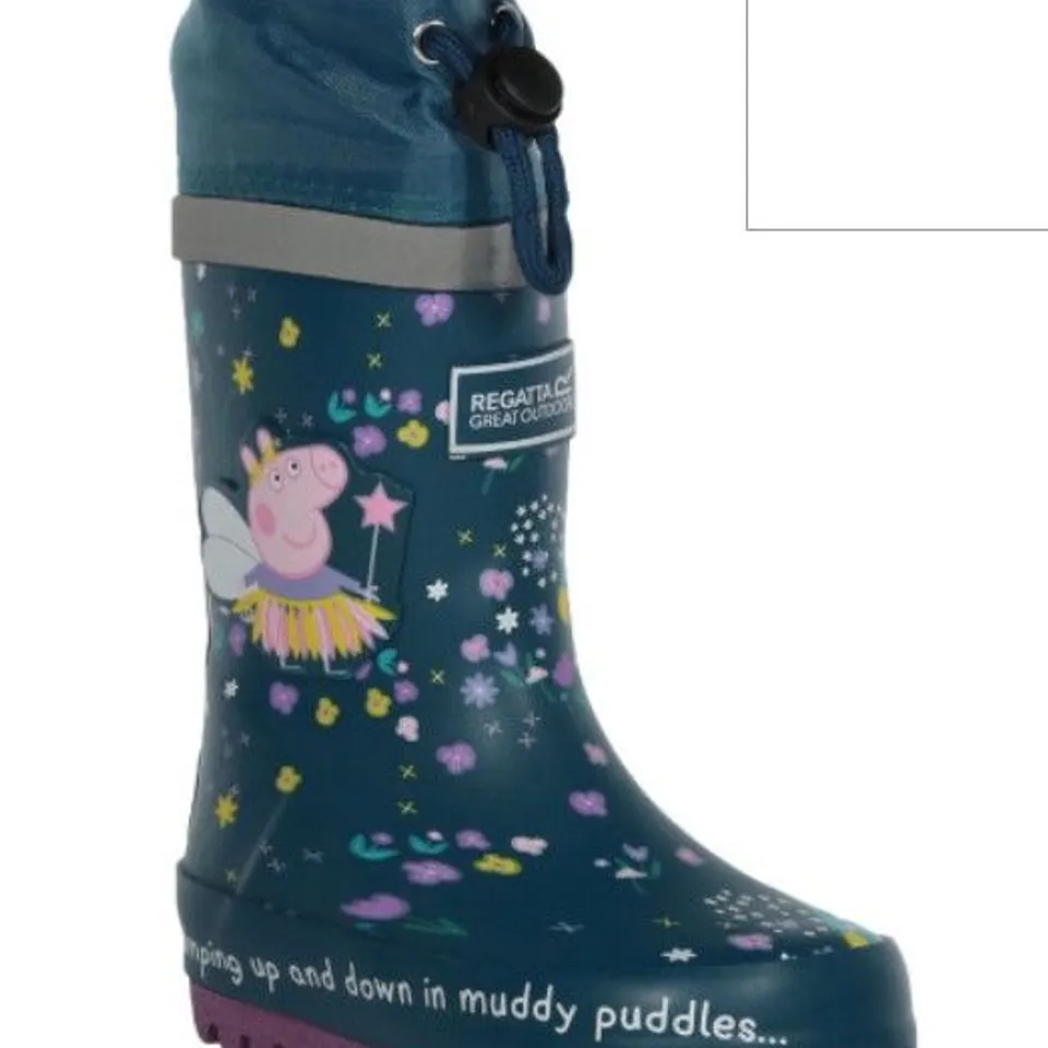REGATTA BABY RAIN BOOTS PEPPA PIG GULFS FANTASY SIZE CHILDS 12