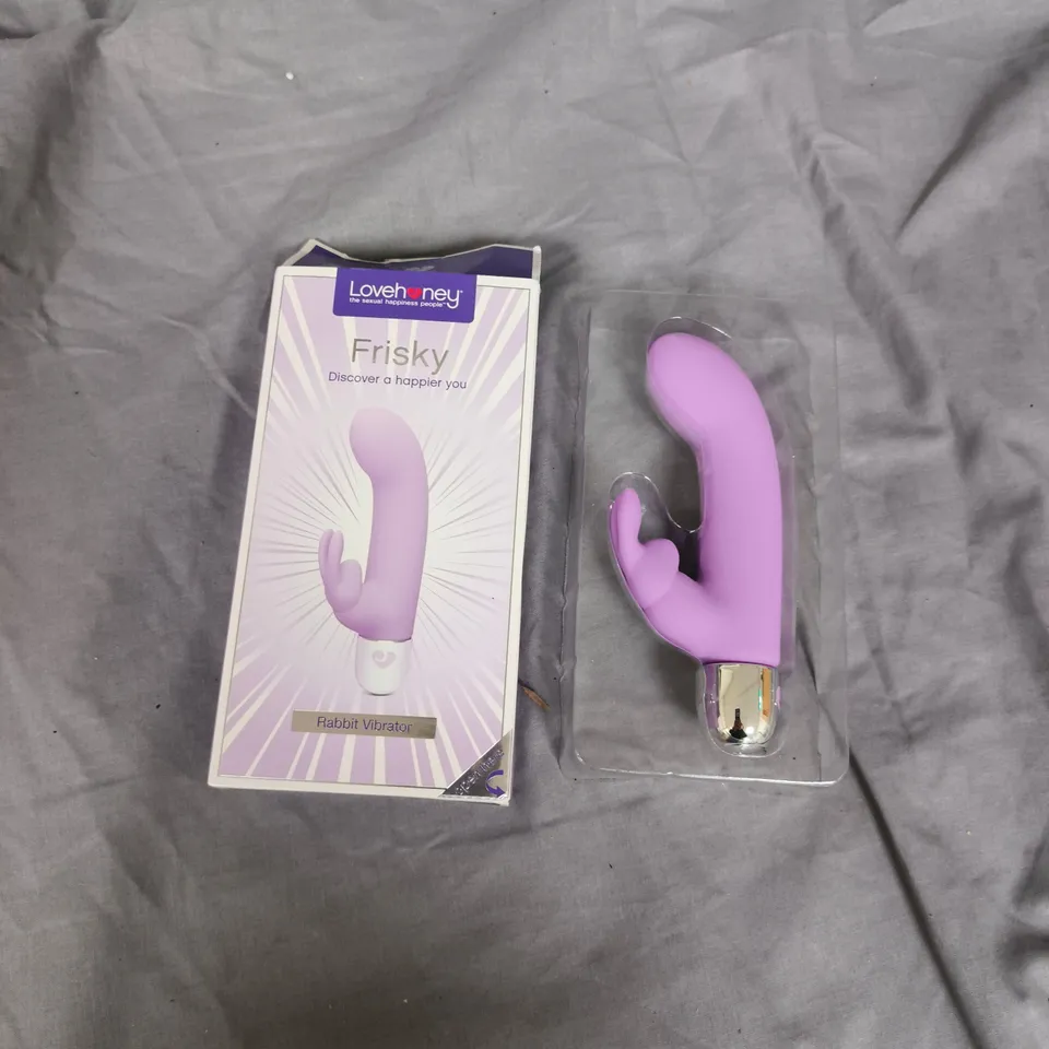 LOVEHONEY FRISKY 10 FUNCTION RABBIT VIBRATOR – PURPLE
