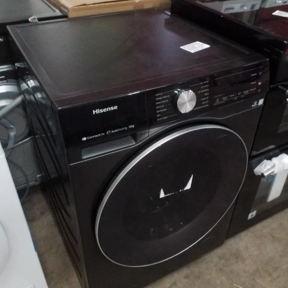 HISENSE 12KG CONNECTLIFE BLACK WASHING MACHINE 