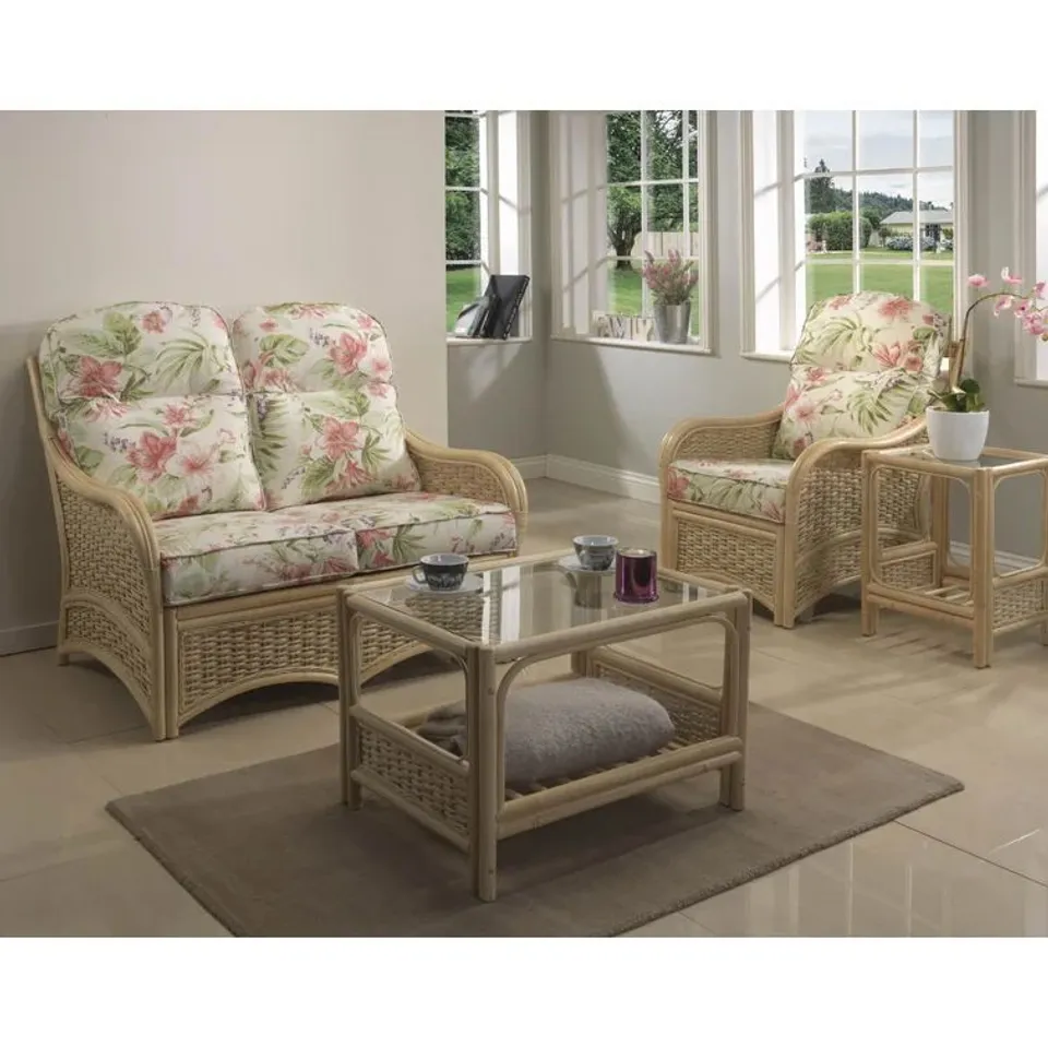 BOXED MACY 4 PIECE CONSERVATORY SOFA SET (5 BOXES)
