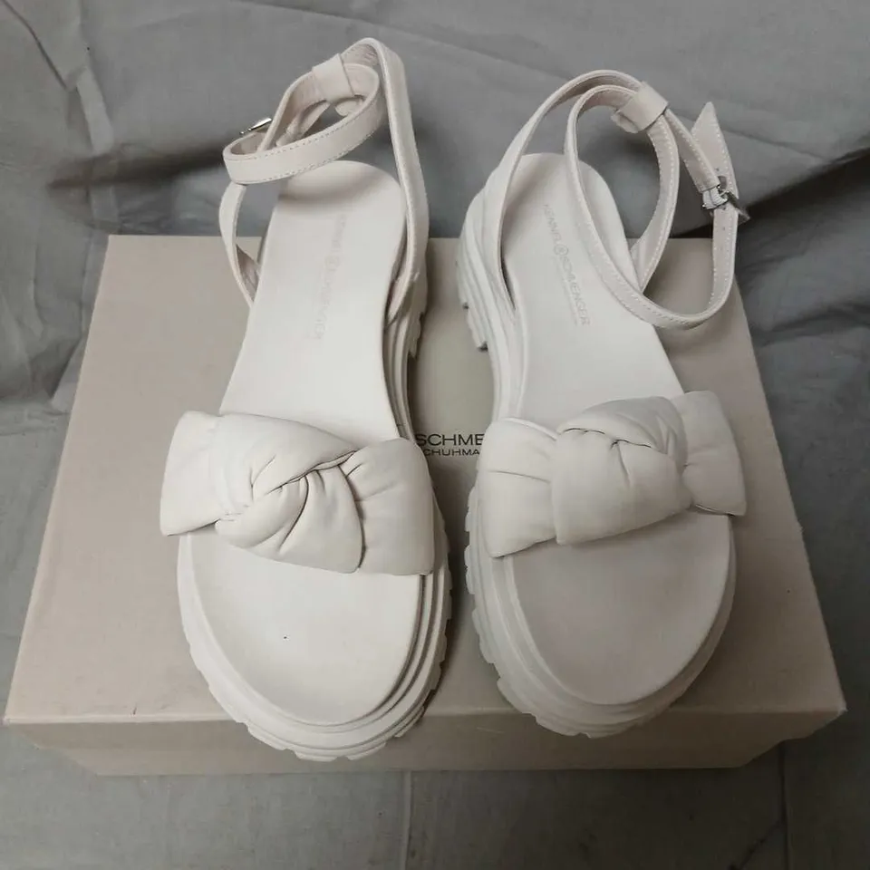 KENNEL & SCHMENGER IVORY SIVO SANDALS – SOFT NUBUK LEATHER, UK 5.5 (EU 38.5)