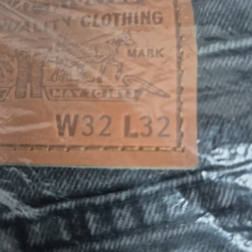 LEVI'S 502 TAPER STRETCH JEANS – MEN’S DENIM, UK 32 (W32 L32), DARK INDIGO