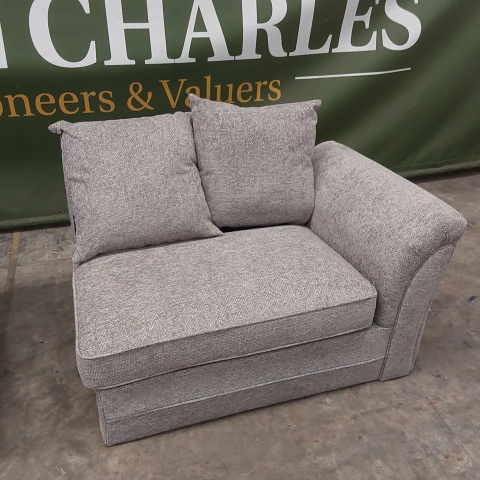 2 X DURY CHUNKY WEAVE 4 SEATER SOFA PARTS // ONE SCATTER BACK AND ONE STANDARD BACK PIECE, DOES NOT MAKE A COMPLETE SOFA