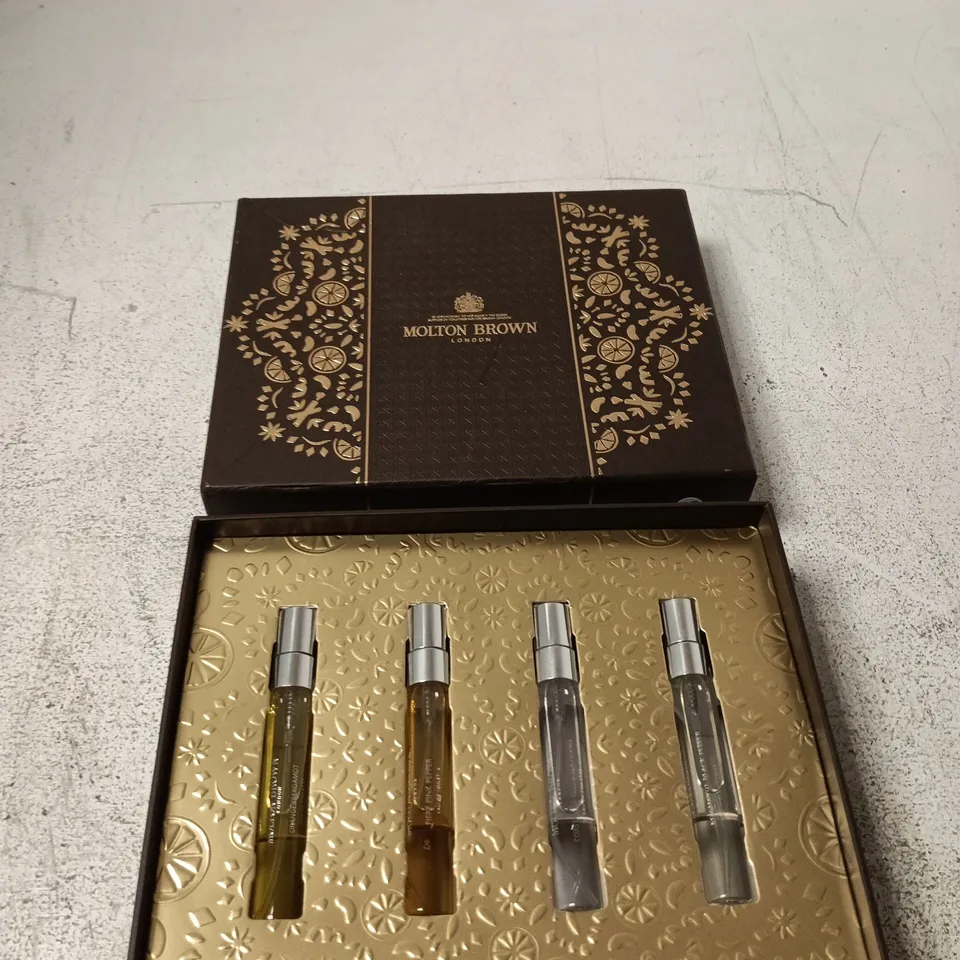 MOLTON BROWN LONDON GIFT SET – 4 FRAGRANCES (TRAVEL SIZE) BOXED