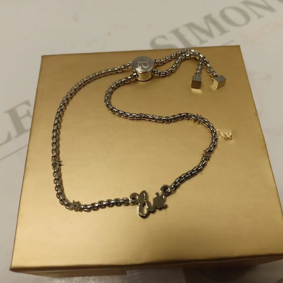 ABBOTT LYON CUSTON NAME SILVER BRACELET - 'EVIE'