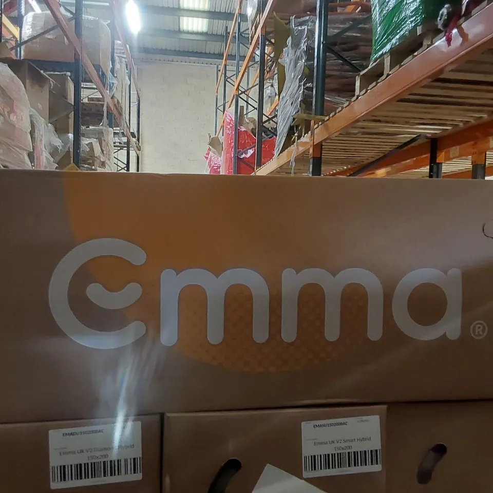 BRAND NEW BOXED EMMA UK V2 DIAMOND HYBRID 150 x 200CM KING SIZE MATTRESS