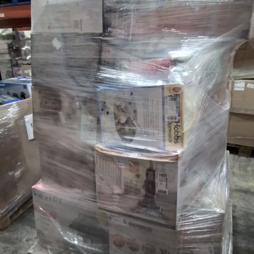 PALLET OF APPROXIMATELY 22 UNPROCESSED RAW RETURN HOUSEHOLD AND ELECTRICAL GOODS TO INCLUDE;