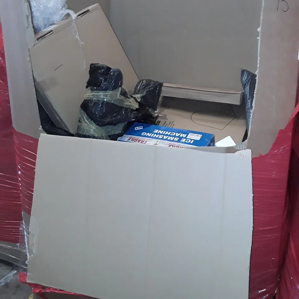 PALLET OF ASSORTED HOUSEHOLD ITEMS TO INCLUDE INSTANT POT DUO, MULTIFUNCTIONAL FOOD PROCESSOR AND PLAYPEN