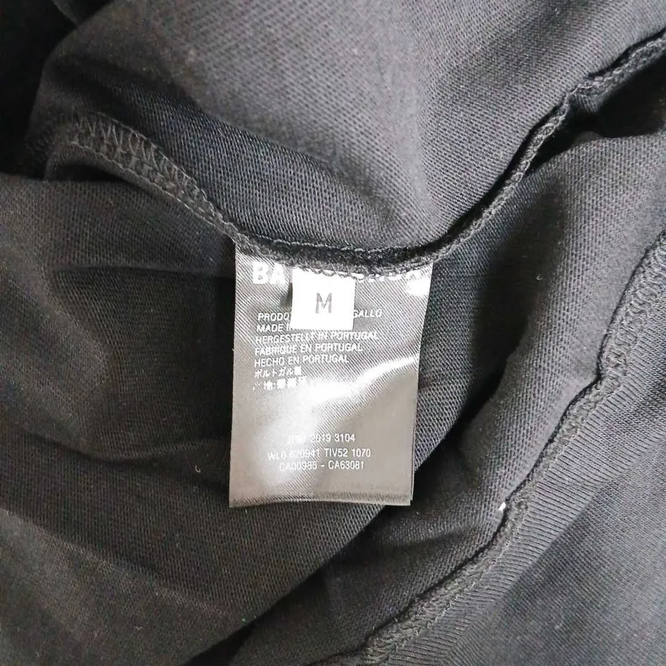 BALENCIAGA BLACK LOGO T-SHIRT SIZE M