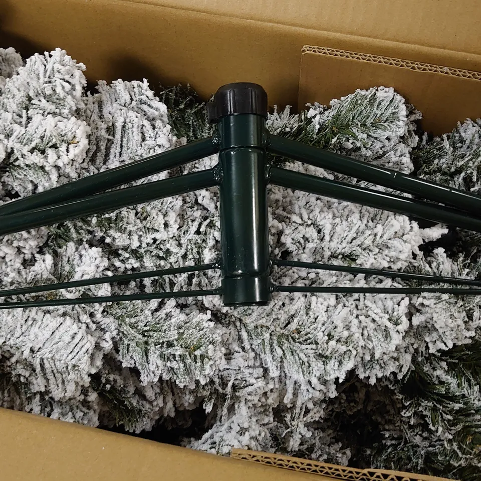 BOXED FLOCKED 6FT EMPEROR TREE - COLLECTION ONLY RRP £109.99