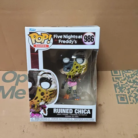 FUNKO POP! FIVE NIGHTS AT FREDDY'S RUINED CHICA – NO. 986, BOXED FIGURE