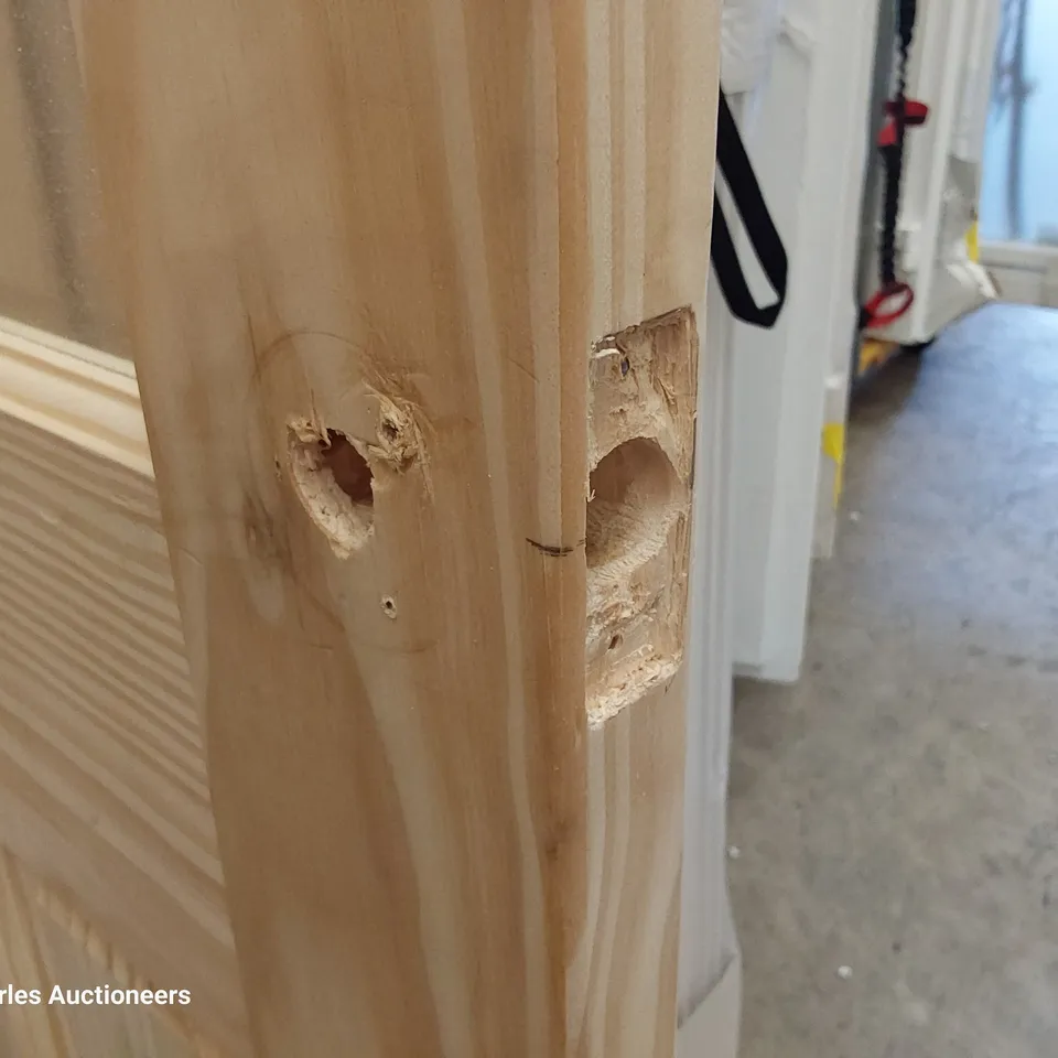 CLEAR PINE HALF GLAZED FOUR PANEL INTERNAL DOOR 1930 × 680mm approx